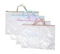 4 Piezas Bolsa para Archivos de Malla PVC con Cremallera y Asa, A2 | Etiqueta Adhesiva Incluida, Gran Capacidad para Documentos Legales, Uso Escolar y Oficina, Índice Fácil