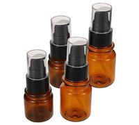 4 Piezas Botellas de Viaje Rellenables PET Marrón 40ml y 60 Ml | Dispensador Portátil, Protección UV y Cierre Antifugas, para Gimnasio y Uso Diario, 40ml y 60ml