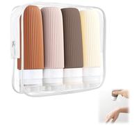 4 Piezas Botes Viaje Rellenables, Frascos Viaje Avion 60ml, Botes de Viaje, Travel Bottles, Botes Silicona Viaje, Botes Champu Viaje, Botes Rellenables Viaje, Botellas de Viaje, Travel Bottle Set