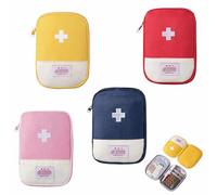 4 Piezas Botiquín de Primeros Auxilios, Mini Bolsa Médica Vacía, Botiquínes de Viaje Portátil para Situaciones de Emergencia en el Hogar, Oficina, Viajes