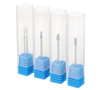 4 Piezas Brocas Cabezales, para Taladro de Uñas de Arena | Manicura Profesional, Uso en Salón y Hogar, Alta Durabilidad, Diseño Simple, para Principiante y Experto