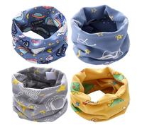 4 Piezas Bufanda Infantil A Prueba De Viento Bufanda Cálida Para Niños Bufanda Linda Para Niños Bufanda Suave Para Niños Accesorios De Viaje Al Aire Libre
