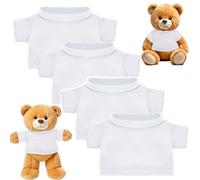 4 piezas Build a Bear Clothes Mini Bear Ropa Oso Muñecas Ropa Oso Ropa de Peluche Oso Ropa de 12-16 Pulgadas Osos Hacer Sus Propios Muñecos De Peluche Fuera De Se Ajuste Y Accesorios