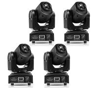 4 Piezas Cabeza Móvil RGBW LED Luz de Escenario DMX512 con 8 Patrón 8 colors para Club, DJ Show, Theatre, Disco Theques (Inventario Alemán)