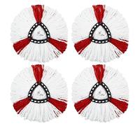 4 Piezas Cabezales de Repuesto para Fregona Vileda Turbo, Fregona Compatibles para Vileda Turbo, Compatible para Vileda EasyWring y Clean Turbo 2 en 1 Repuesto, Apto para todo tipo de suelos