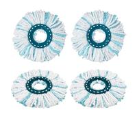 4 Piezas Cabezas de Fregona de Repuesto, Cabezal de Repuesto de fregona Reutilizable, Fácil de Reemplazar, Cabezal de Recambio para Mopa Leifheit, para Todo Tipo de Suelos