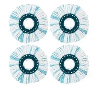 4 Piezas Cabezas de Fregona de Repuesto, para Leifheit Clean Twist Disc Mop, Sistema de Fibras para Leifheit Recambio para Mopa, para Todo Tipo de Suelos, Fuerte absorción de Agua Reutilizables
