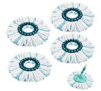 4 Piezas Cabezas de Fregona de Repuesto, para Leifheit Clean Twist Disc Mop, Sistema de Fibras para Leifheit Recambio Mopa, Cabezal de recambio para mopa