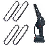 4 Piezas Cadenas de Sierra: Cadena de Mini Motosierra de 4 Pulgadas, Cadena de Repuesto de Motosierra Motosierras Sección 28 para Recortar Accesorios de Cadena de Repuesto de Motosierra