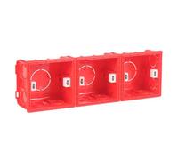 4 Piezas Caja de Enchufes Oculta de Plástico Rojo, Instalación | Reemplazo Rápido, Diseño Listo para Cambio, Cavidad Mural y Punto Eléctrico, Mantenimiento Doméstico y Reforma