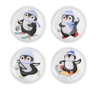 4 Piezas Calentador de Manos Reutilizable, Mini Calentador de Bolsillo para Niños, Calentador De Manos Instantáneo, Paquete de Calor Reutilizable a presión, para Días Fríos