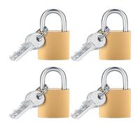 4 piezas Candado con Llave, Candado Pequeño, Candados de llave, Candado de Latón