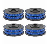 (4 piezas) Carrete de repuesto para cortacésped compatible con modelos de cortador de hilo RAC123