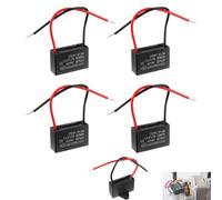 4 Piezas CBB61 1.2uF 450V AC 50/60Hz Condensador, Funcionamiento del Motor de Ventilador del Acondicionador, Alta Estabilidad, Apto para Extractores, Bombas, Aire Acondicionado Equipos Monofásicos