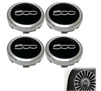 4 Piezas Centro de Rueda para Coche para Fiat 500 / 500E / 500L / 500X / 500 60MM, Llantas Coche Tapones Rueda Auto Llantas Emblema Centrales