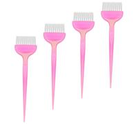 4 Piezas Cepillo para Teñir el Cabello de Barbería, ABS | Aplicación Multiusos para Tinte y Mascarilla Capilar, Reutilizable, para Salón y Hogar, Coloración