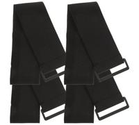 4 Piezas Cintas Elásticas Negras para Cables USB y Brazo | Ajuste Sola Mano, Uso Multi Equipo, Tejido Mixto Ligero, para Caminatas y Fitness