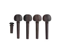 4 piezas clavijas de violín juego de clavijas de afinación de madera de ébano accesorios de repuesto de violín para cuerda de violín 4/4