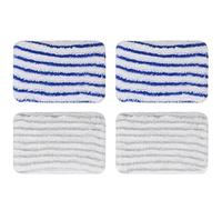 4 piezas Clean and Steam Toallita, Clean and Steam Accesorios, Serpillere Escoba Vapor para Rowenta Clean & Steam ZR850002 ZR005801 ZR005804 (Gris y Azul)