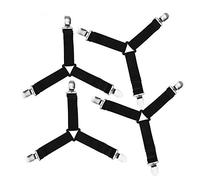 4 Piezas Clips Fasteners Sujetadores de Sábana, Bed Sheet Grippers Clip Holder Fasteners Set(Black)