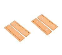 4 Piezas Clips Magnéticos De Madera Monedero Magnético a Presión Broches De Presión De Botón Magnético Titular De La Placa De Policía Broches Magnéticos Bolsas Rectángulo Imán