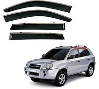 4 Piezas Coche Cortavientos para ventanilla Deflectores para Hyundai Tucson MK1/JM 2004-2008, Laterales Delantera Trasera Protector Humo Lluvia Visera Accesorios