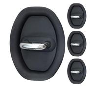 4 Piezas Coche Cubierta Cerradura Puerta, para Jaguar F-Pace F-Type Coupe I-Pace XE XF XJ XK E-Pace XEL XFL Coche Cerradura Puerta AnticorrosióN Accesorios,A Black
