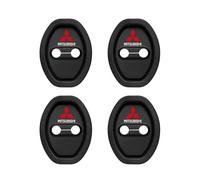 4 Piezas Coche Cubierta Cerradura Puerta, para Mitsubishi Montero 1995-2006 Coche Cerradura Puerta AnticorrosióN Accesorios,A Black
