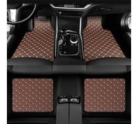 4 Piezas Coche Cuero Alfombrillas para Jeep Wrangler JK 2007 2008 2009 2010 2011 2012-2018, Alfombras Delanteras e traseras Impermeable Alfombrilla Antideslizante Accesorios,G/Brown