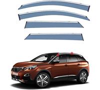 4 Piezas Coche Deflectores Cortavientos para Peugeot 3008 MK2 P84 2017-2022, Deflectores de Viento Ventanas Laterales Delantera Trasera, Protector de Humo de Lluvia Visera
