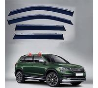 4 Piezas Coche Deflectores de Viento para Skoda KAROQ MK1-NU7 2018 2019 2020 2021 2022 2023, Ventana Lateral Visera Lluvia Deflectores de Aire contra Auto Accesorios