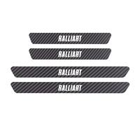 4 Piezas Coche Pegatina Protectora Umbral Puerta para Mitsubishi L200 Outlander Colt ASX Fibra de Carbono Estribos Protectores de Borde Lateral de Puerta,Ralliart