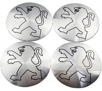 4 piezas Coche Rueda Tapas Centrales para Peugeot 307 206 308 408 508 2008 3008 4008 5008 4007 107 407 207 507 306 56 mm, Tapabujes Rueda Tapa Centro Herrumbre Tapacubos Impermeable Neumáticos Llantas