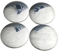 4 piezas Coche Rueda Tapas Centrales para Peugeot 307 206 308 408 508 2008 3008 4008 5008 4007 107 407 207 507 306 56 mm, Tapabujes Rueda Tapa Centro Herrumbre Tapacubos Impermeable Neumáticos Llantas