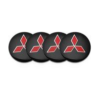 4 Piezas Coche Tapas Centrales para Mitsubishi Outlander 60mm, Tapabujes Rueda Centro Tapa Llantas Polvo Herrumbre Impermeable Neumáticos Llantas