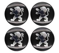 4 Piezas Coche Tapas Centrales para Peugeot 65mm Tapabujes Rueda Tapa Centro Llantas Buje Herrumbre Tapacubos Cubo Tapon Central