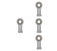 4 Piezas Cojinete Radial Ojo de Pez Rosca Interna, Acero, Plata | Articulación Esférica Pulida, Montaje Rápido y Ajuste Angular, para Mecánica Industrial y Enlaces Agrícolas