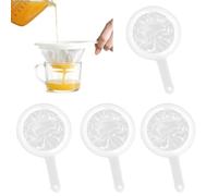 4 piezas Colador cocina malla fina, coladores 100/200/300/400 malla, tamices nylon y PP resistentes, colador filtrado preciso para cocina, repostería, bebidas y laboratorio