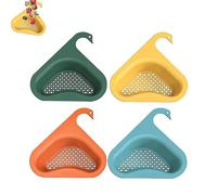 4 Piezas Colador de Fregadero Triangular de Cocina, Cesta de Colador de Fregadero, Cesta de Filtro, Cesto Escurridor Fregadero, Colador de Residuos Para Fregadero, Para Verduras, Frutas, Pasta