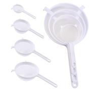 4 piezas colador manual, colador de leche de soja, colador de té, filtro residual, colador de malla fina, colador de harina, accesorios de cocina
