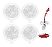 4 Piezas Coladores de Malla Fina, Filtro de Malla Cocina 100Mesh a 400 Mesh, Tmiz de Filtro de Alimentos, Nylon Filtro de Malla para Mermelada Jugo Vino Leche Leche de Soja