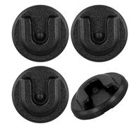 4 Piezas Colgador de Micrófono de Radio CB, Redondo Car Radio Mic Mount Soporte de Soporte de Suspensión de Micrófono de Radio CB con Parte Posterior Adhesiva Compatible con Alinco Anytone