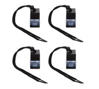 4 Piezas Colgantes Aromatizador Vidrio Negro