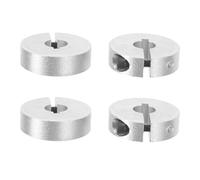 4 Piezas Collarín de Eje de Aluminio Cnc de 8mm Tornillos M4 | Espesor 8mm, y Montaje Rápido Diseño Pieza, Diámetro Exterior 25mm para Ejes Lineales