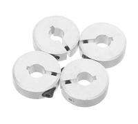 4 Piezas Collarín de Eje Partido de Aluminio 8mm Tornillos M4 | 25 MM de Diámetro Exterior, 8mm de Espesor, Tope Axial Preciso, para Ejes de 8mm