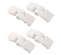 4 Piezas Conector de Corralito Giratorio en Codo, Plástico Blanco para | Juntas Aplicables, Ajuste Rápido y Estable, para Paneles de Parque Infantil en Interiores