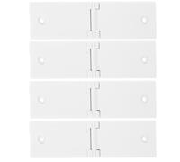 4 Piezas Conector de Riel de Cortina para Ventana, Plástico Blanco | Hogar y Oficina, Conexión a Riel de Techo, Uso Cómodo, Pieza Práctica para Cortinas de Ventana