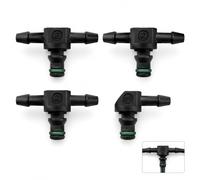 4 Piezas Conector de Volver Gasoil Inyector Diesel Common Rail, Volver Inyector 1.6 Hdi, Accesorios Impermeables para Tuberías de Combustible Aceite de Aire y Agua, Conector de Inyector Universal