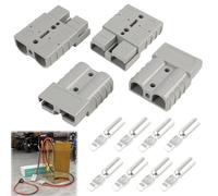 4 Piezas Conectores de Batería 50A 600V, Terminales de Batería Conectores, Conectores Rápidos de Desconexión,Conexión Rápida para Auto y Sistemas Eléctricos, Alta Conductividad y Durabilidad