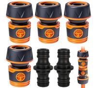 4 Piezas Conexión de Manguera de Jardín 3/4",Conector rápido manguera 19 mm,con 2 Acoplamiento,Conector de Manguera Rapido para extensión de manguera y conexión de manguera